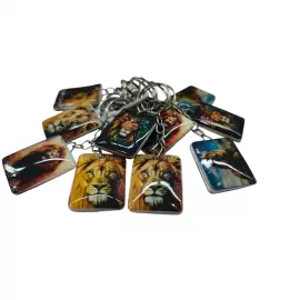 Chaveiro de Resina Le�o de Jud� F� 12 Unidades