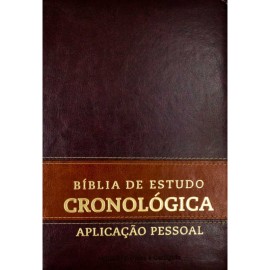 Biblia De Estudo Cronologica Aplicacao  Marrom