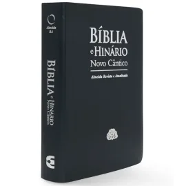 B�blia e Hin�rio Novo C�ntico Letra Gigante luxo Azul