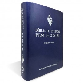 Biblia De Estudo Pentecostal Grande Azul Edio Global
