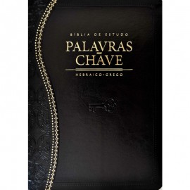 B�blia Palavras Chave Preta Luxo Cl�ssica Luxo