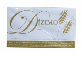 Envelope Dizimo 100 unidades - Branco N45