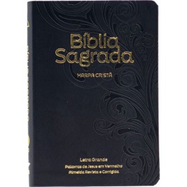 B�blia Grande Harpa Crist� Luxo Letra Grande Preta