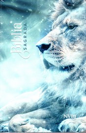 Biblia Nvi  Leao Azul Capa Dura