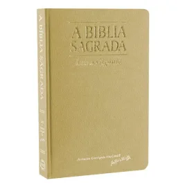 B�blia ACF Letra Gigante - Dourada Semi Luxo