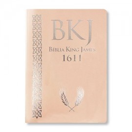 Bblia King James Fiel 1611 Letra Ultragigante Luxo Rose