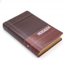 Biblia Mensagem Luxo  Marrom E Cafe 