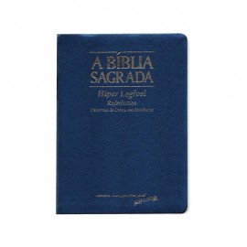 Biblia Hiper Legivel Acf Azul  Luxo com ndice 