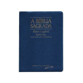 Biblia Hiper Legivel Acf Azul  Luxo com �ndice 