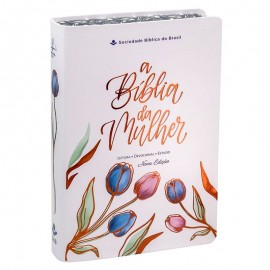 A B�blia da Mulher Letra Grande ARC Capa Luxo Branca