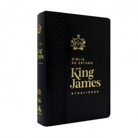 Bblia De Estudo King James RA Letra Grande Capa Luxo Preto