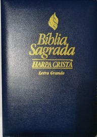 Bíblia letra Grande com harpa cpad luxo
