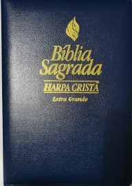 B�blia letra Grande com harpa cpad luxo