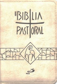 Nova Bíblia Pastoral - bolso - Zíper Creme