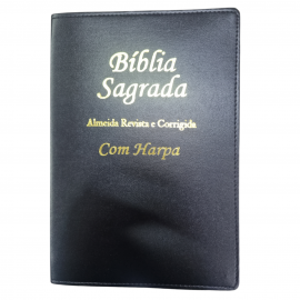 B�blia Letra Grande Z�per Econ�mica Lateral Pintada Palavras de Jesus em Vermelho