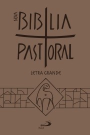 Nova Bíblia Pastoral Letra Grande ziper marrom