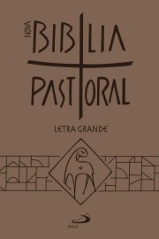 Nova Bblia Pastoral Letra Grande ziper marrom