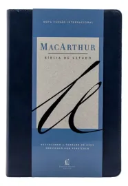 B�blia De Estudo MacArthur Capa Luxo Azul