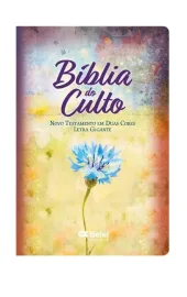 B�blia Do Culto Letra Gigante Metalizada Capa Dura
