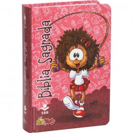 Bblia infantil Mig & Meg Rosa Capa Dura