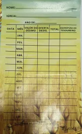 Envelope Dizimo Anual 100 unidades trigo N�03