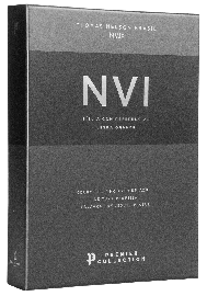 B�blia NVI Premier Collection, Couro Leg�timo, Capa Azul, Leitura Perfeita
