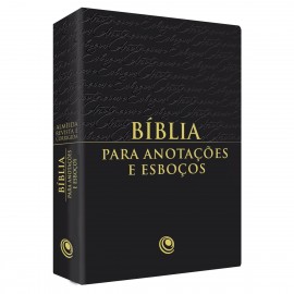 Biblia De Anotacoes E Esbocos Luxo Preta 