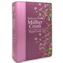 Bblia De Estudo Da Mulher Crista media  Pink