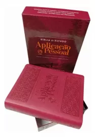 B�blia de Estudo Aplica��o Pessoal Grande Luxo Vinho NVT