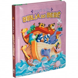 Voc� e eu - B�blia do Beb� Rosa Capa Almofada