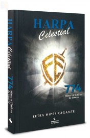 Harpa Brochura Grande Letra Hiper Gigante Com 774 Hino Escudo da F Preta