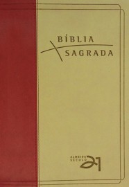 Bblia Almeida Sculo 21 Luxo - vermelha e areia c/ referncias