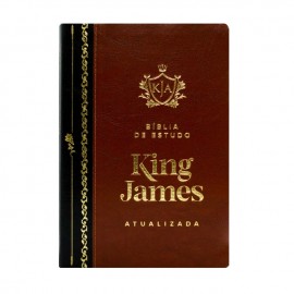 B�blia De Estudo King James RA Letra Grande Vinho e Preto