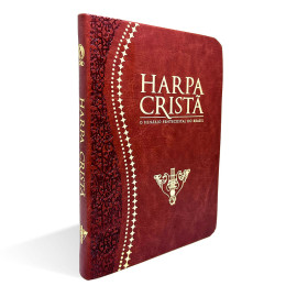 Harpa Crist� Luxo Grande Marrom Cpda