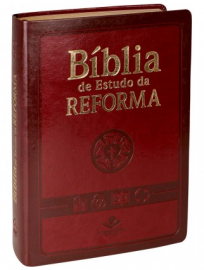 Bblia de Estudo da Reforma Luxo Vinho