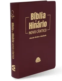 B�blia e Hin�rio Pequena RA 047 LM - Capa luxo Vinho