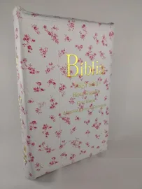 Biblia Letra Hiper Gigante Plus Floral Z�per Com Harpa e Corinhos Edi��o de Promessas
