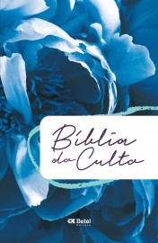 Bblia Do Culto Gigante Floral Azul Capa Flexvel