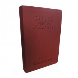 Biblia De Estudo Media Joyce Meyer Bordo Luxo