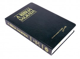 Biblia Classic Acf Letra Grande Preta Semi Luxo