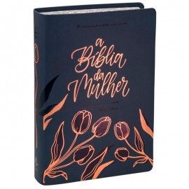 A B�blia da Mulher Letra Grande ARC Luxo Azul