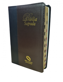 Bíblia NAA Slim Luxo Bicolor SBB 