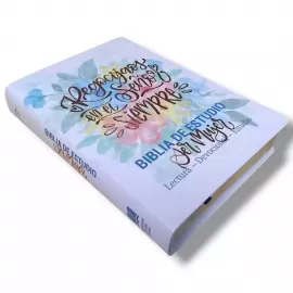 Biblia de Estudio ser mujer lectura, Devocional e estudio - reina valera - espanhol - capa luxo