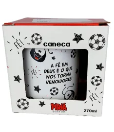 Caneca 320ml Cer�mica fe smilinguido Piria