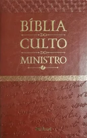 B�blia do culto do Ministro luxo Marrom