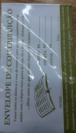 Envelope para contribui��o 100 unidades N41