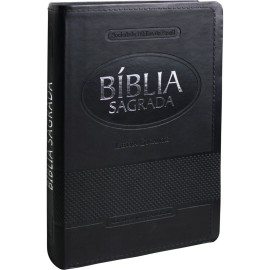 B�blia ARA Letra Gigante luxo com �ndice Preta
