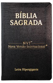 Biblia Nvi Hipergigante Capa Luxo Coverbook Preta