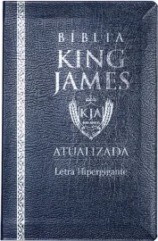 Biblia King James RA. Hiper gigante Luxo Coverbook Azul