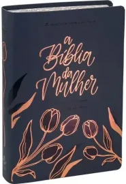 A B�blia da Mulher Compacta NAA Capa Port�til Luxo Azul
